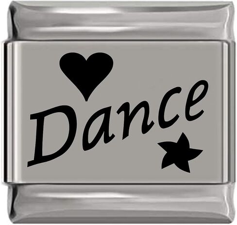 NewCharms Dance Laser Engraved Italian Charm (9mm Standard Size) in Saudi Arabia