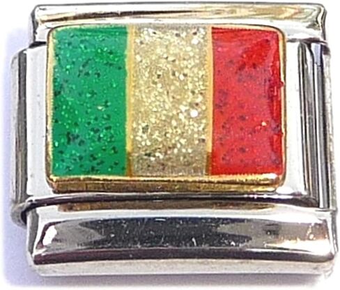 Glitter Italy Flag Italian Charm in Saudi Arabia