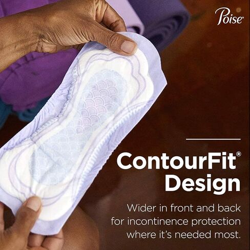 Poise Incontinence Pads, Maximum Absorbency, Long, (Packaging May Vary) 39 Count (Pack of 4) in Kuwait