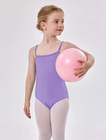Girls Camisole Ballet Leotard Bodysuits Dance Tops Adjustable Straps Cross Hollowed Out Back Undergarment in Kuwait