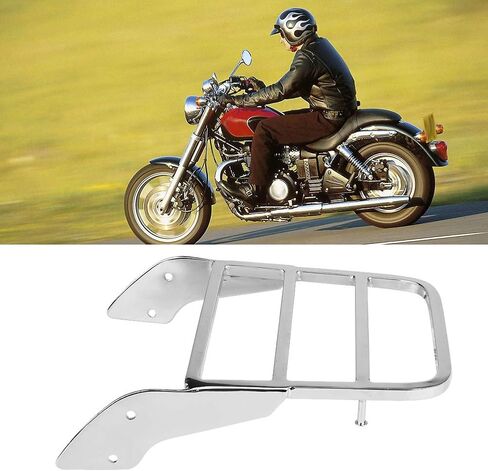 KIMISS Rear Luggage Rack, Motorcycle Rear Sissy Bar Luggage Rack for Honda Shadow VT750 C2 1997-2003 (Chrome Silver) in Saudi Arabia