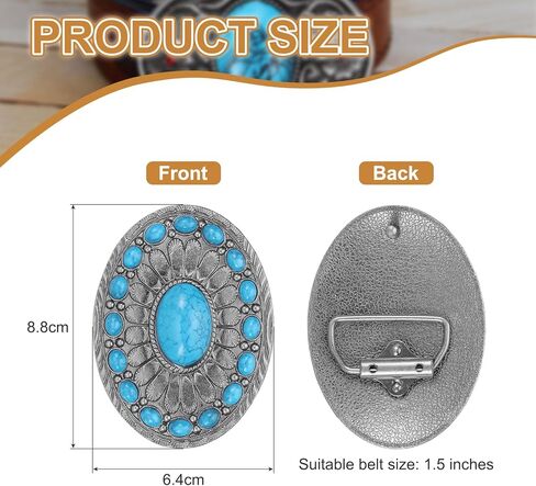 مشبك الحزام الغربي Meccanixity للرجال ، حزام الحزام الكبير للنساء رعاة البقر للنساء in Kuwait