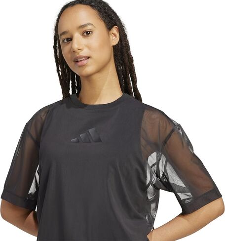 Adidas Women's All Szn Soft Lux Mesh T-Shirt in Saudi Arabia