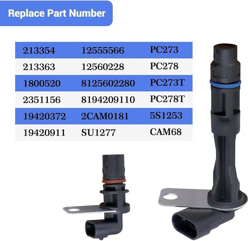 مستشعر موقف الموقف Crankshafs & Cammshaft FIND 1999-2007 Avalanche Silverado Savana Sierra 1500 ، لـ Hummer H2 Yukon يحل محل 213354 12561211 PC278T in Saudi Arabia