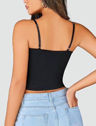 Avidlove Sexy Camisoles Tank Tops for Women Cute Spaghetti Strap Crop Ruched Tube Top in Saudi Arabia