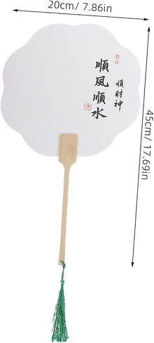 Zerodeko 3pcs Ancient Style Round Chinese Hand Fan Kit for Graduation Dancing Elegant Cultural Craft for Home Decor and in Saudi Arabia