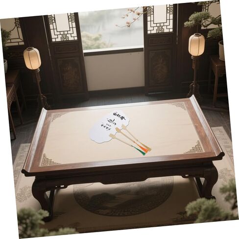 Zerodeko 3pcs Ancient Style Round Chinese Hand Fan Kit for Graduation Dancing Elegant Cultural Craft for Home Decor and in Saudi Arabia