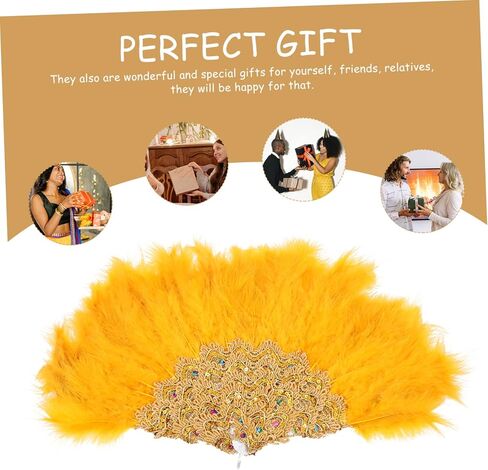 ALIPIS BRIDAL PLUMAGE FAN ALEGANT ALEGANT HANEHELD FOR THE WEDDINGS PRODES و POMBOODE in Kuwait