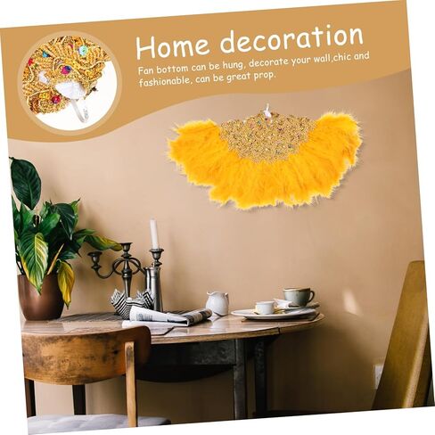 ALIPIS BRIDAL PLUMAGE FAN ALEGANT ALEGANT HANEHELD FOR THE WEDDINGS PRODES و POMBOODE in Kuwait