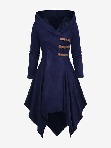 روز غال روزجال المرأة بالإضافة إلى الحجم القوطية الزي العلوي زي بوكلي إغلاق محرك منديل محرك in Saudi Arabia