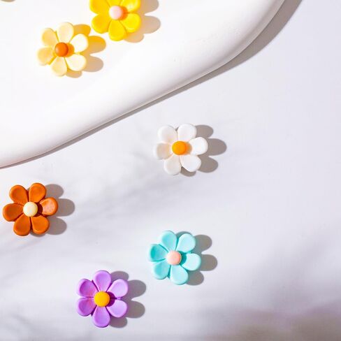 Cute Flower Shoe Charms for Girls Cute Shoe Charms for Adults Teens Kids Kawaii Shoe Decoration Charms for Clog Sandals Birthday Party Gift in Saudi Arabia