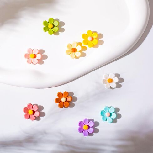 Cute Flower Shoe Charms for Girls Cute Shoe Charms for Adults Teens Kids Kawaii Shoe Decoration Charms for Clog Sandals Birthday Party Gift in Saudi Arabia