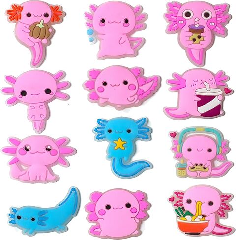 Axolotl Cow Glow في سحر أحذية Axolotl المظلم ، زخارف تسد Kawaii لطيفة ، إكسسوارات PVC متوهجة لزخارف أحذية الرغوة للبالغين ، إكسسوارات الحفلات للجنسين ، عيد ميلاد ، عيد الهالوين وعيد الميلاد in Saudi Arabia