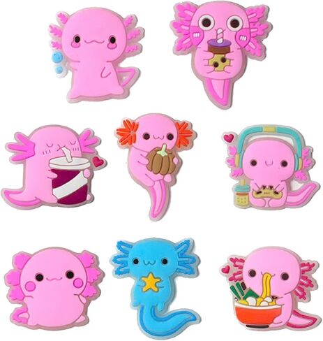 Axolotl Cow Glow في سحر أحذية Axolotl المظلم ، زخارف تسد Kawaii لطيفة ، إكسسوارات PVC متوهجة لزخارف أحذية الرغوة للبالغين ، إكسسوارات الحفلات للجنسين ، عيد ميلاد ، عيد الهالوين وعيد الميلاد in Saudi Arabia