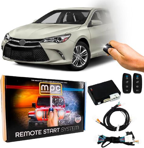 MPC Remote Start Kit Compatible with Toyota Camry 2015-2017 || Plug and Play Ignition Harness || H-Key to Start Only || Lock 3X to Start || USA Tech Support in Saudi Arabia
