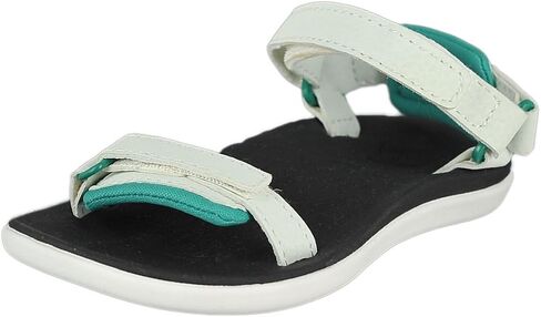 OluKai Luana Girl's Comfort Adjustable Strap White/Black in Saudi Arabia