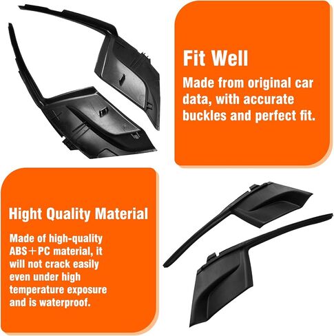 Moonlinks 2PCS Front Windshield Wiper Side Cowl Cover Compatible with Toyota Sienna 2011 2012 2013 2014 2015 2016 2017 2018 2019 2020, Wiper Cowl Trim Left & Right Side for 53866-08020/53867-08020 in Saudi Arabia
