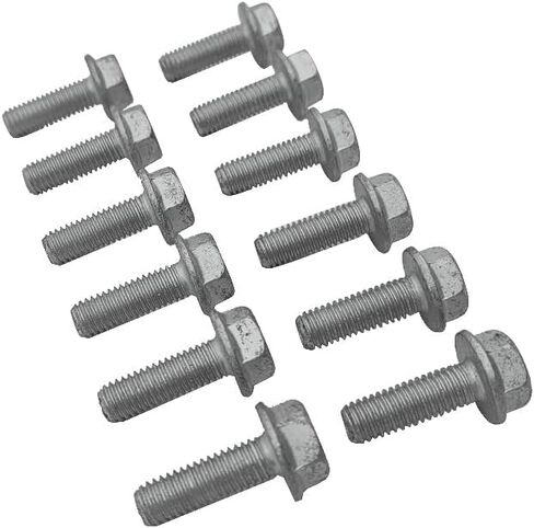 LS Header Exhaust Manifold Bolt Kit,12 Pcs Exhaust Manifold Bolts Fits for Chevy GM LS1 LS2 LS6 LS7 LSX 4.8L 5.3L 6.0L 6.2L, Flanged Hex Head Bolts in Saudi Arabia
