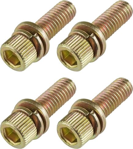 Caltric 4 عادم براغي مشعبات ترصيع المسمار متوافق مع Polaris RZR 800 4 800 S 800 EFI 2009 2010 2011 2013 2014/7517322 7518984 in Saudi Arabia