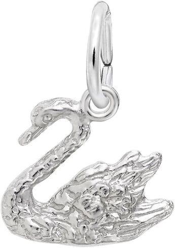Rembrandt Swan Charm - Metal - Sterling Silver in Saudi Arabia