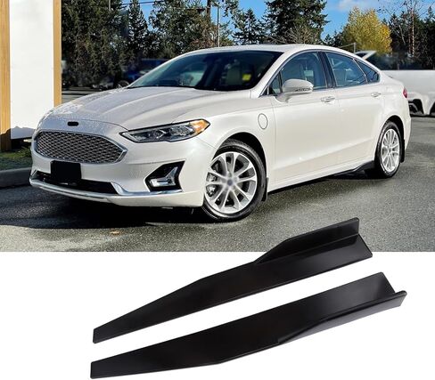 Universal Car Short Side Skirts 2PCS 29.33inch/74.5cm,Black Extension Splitter Lip Pair Side Skirt Body Kit Splitters Diffuser Fit Most Vehicles BMW Honda Civic (2pcs+Black, 29.33inch) in Saudi Arabia