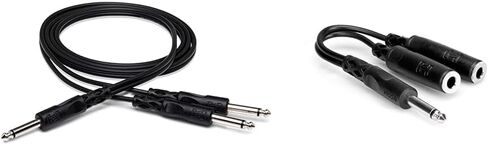 كابل Hosa CYP-105 1/4 بوصة TS إلى كابل TS Y مزدوج 1/4 بوصة، 5 أقدام in Kuwait