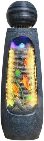 Decor Outdoor Floor Standing Fountain with LED Lights for Porch, Deck, Garden, Backyard for Entryway in Saudi Arabia