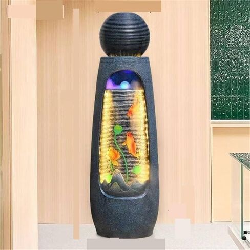 Decor Outdoor Floor Standing Fountain with LED Lights for Porch, Deck, Garden, Backyard for Entryway in Saudi Arabia