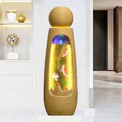 Decor Outdoor Floor Standing Fountain with LED Lights for Porch, Deck, Garden, Backyard for Entryway in Saudi Arabia