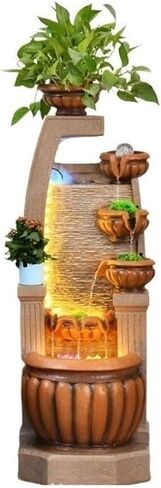 Decor Feng Shui Decoration Outdoor Water Fountain Household circulating Water attracting Wealth Floor Decoration for Entryway in Saudi Arabia