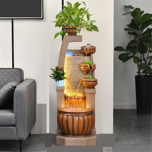 Decor Feng Shui Decoration Outdoor Water Fountain Household circulating Water attracting Wealth Floor Decoration for Entryway in Saudi Arabia