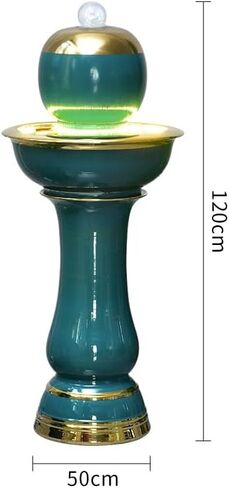 Decor 120cm Chinese Style Flowing Water Wealth Attracting Fountain Decoration Living Room Feng Shui Cycle Indoor Floor Decoration for Entryway in Saudi Arabia