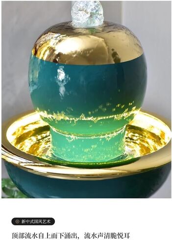 Decor 120cm Chinese Style Flowing Water Wealth Attracting Fountain Decoration Living Room Feng Shui Cycle Indoor Floor Decoration for Entryway in Saudi Arabia
