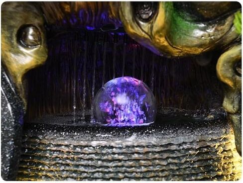 Decor Rockery Landscape, Circulating Water Ornaments Feng Shui Wheels, Wealth Attracting Fountains Indoor Living Room Decoration Floor to Ceiling Water Features for Entryway in Saudi Arabia