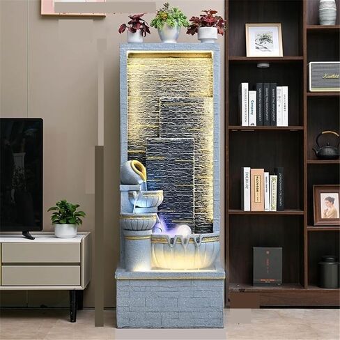 Decor Floor Decorations Entrance Hall Living Room Humidifier Household Circulating Water Attracting Wealth Feng Shui Decoration for Entryway in Saudi Arabia