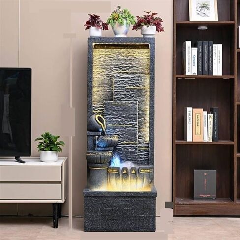 Decor Floor Decorations Entrance Hall Living Room Humidifier Household Circulating Water Attracting Wealth Feng Shui Decoration for Entryway in Saudi Arabia