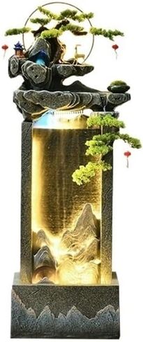 Decor Circulating Water Feature Floor Fountain Fortune-attracting Feng Shui Ornaments Living Room Home Accessories for Entryway in Saudi Arabia