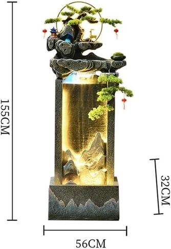 Decor Circulating Water Feature Floor Fountain Fortune-attracting Feng Shui Ornaments Living Room Home Accessories for Entryway in Saudi Arabia