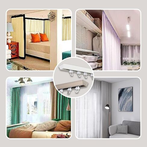 24ft Ceiling Curtain Track Wall Mounted, for Room Divider, Living Room Bedroom in Saudi Arabia
