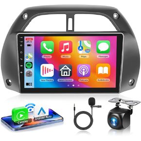 [8 CORE 6G+128G] Car Radio for Toyota RAV4 2001-2006 with Wireless Carplay/Android Auto, 9 Inch Android 13 IPS Touch Screen Car Stereo, Bluetooth, GPS Navi, WiFi, SWC, DSP + Backup Camera in Kuwait