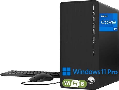 HP Envy TE01 Business Gaming Desktop PC, 12th Gen Intel Core i7-12700, 32GB RAM 1TB PCIE SSD, NVIDIA GeForce RTX 3050, Wi-Fi 6, Bluetooth, Type-C, Wireless Keyboard & Mouse, Windows 11 Pro, w/Battery in Saudi Arabia