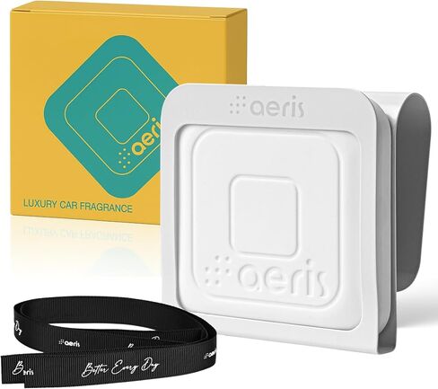 Aeris Car Fragrance Starter Kit - Includes Clip + Refillable Scent Stone (Sky Essence (Starter Kit)) in Kuwait