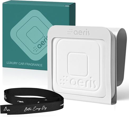 Aeris Car Fragrance Starter Kit - Includes Clip + Refillable Scent Stone (Sky Essence (Starter Kit)) in Kuwait