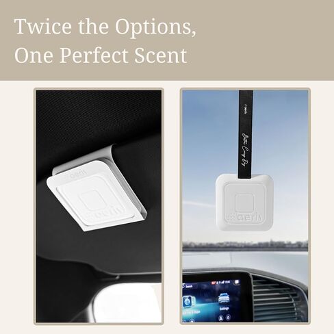 Aeris Car Fragrance Starter Kit - Includes Clip + Refillable Scent Stone (Sky Essence (Starter Kit)) in Kuwait