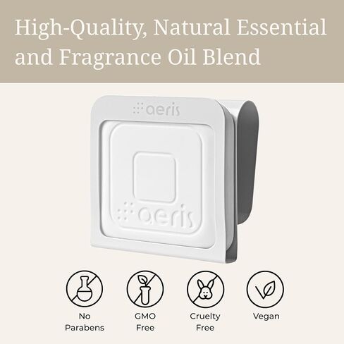 Aeris Car Fragrance Starter Kit - Includes Clip + Refillable Scent Stone (Sky Essence (Starter Kit)) in Kuwait