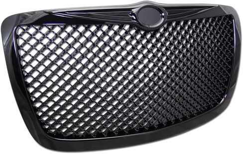 7422438995919 Compatible With 2004 2005-2010 Chrysler 300 / 300C Glossy Black Mesh Front Bumper Grill Grille in Saudi Arabia
