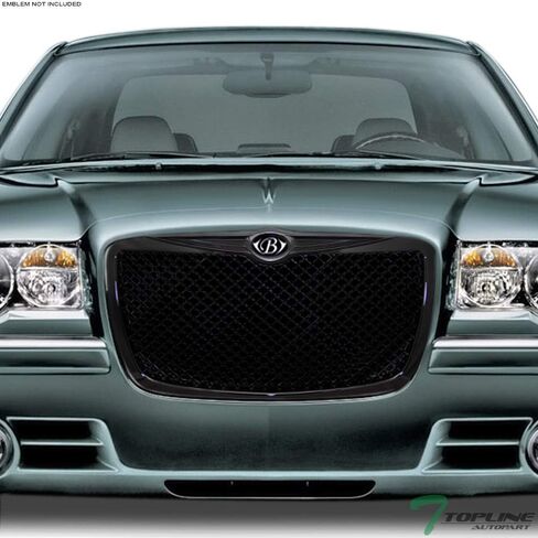 7422438995919 Compatible With 2004 2005-2010 Chrysler 300 / 300C Glossy Black Mesh Front Bumper Grill Grille in Saudi Arabia