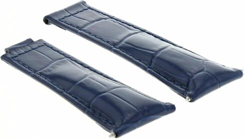 Ewatchparts Leather Watch Band Strap Compatible With Rolex Daytona 16518 16519 116523 116528 Blue Long in Saudi Arabia