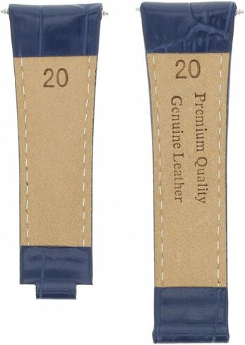 Ewatchparts Leather Watch Band Strap Compatible With Rolex Daytona 16518 16519 116523 116528 Blue Long in Saudi Arabia