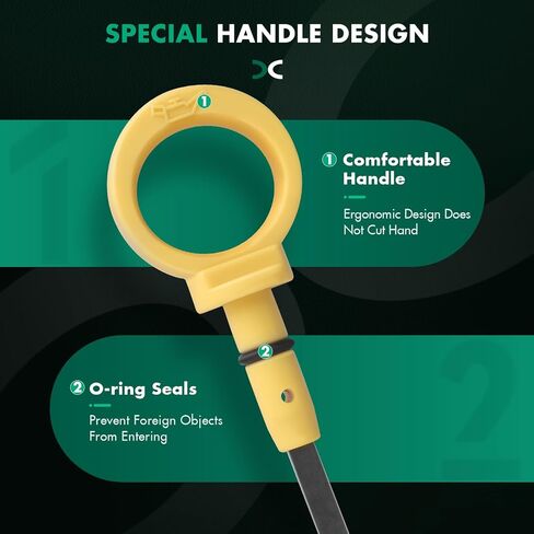 SCITOO 20.55" Oil Dipstick Engine Dipstick Fits for Chrysler Sebring 2005,for Dodge Stratus 2005-2006 in Saudi Arabia